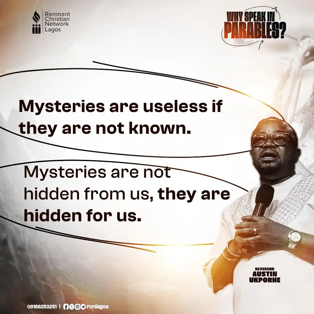 Why Speak in Parables? quote 1